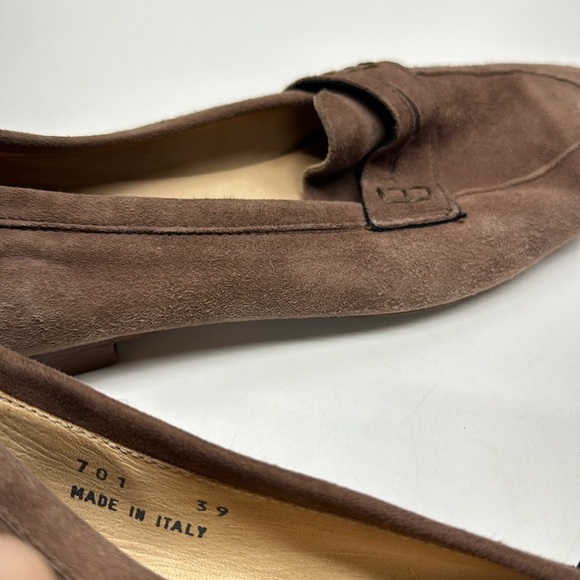 Ann Mashburn Summer Loafers Suede Slip On Shoes Loafer Tobacco Brown Size 39 / 9 - Picture 8 of 11